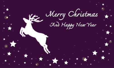 Obraz na płótnie Canvas 2019 Christmas and Happy New Year greeting card backgroun