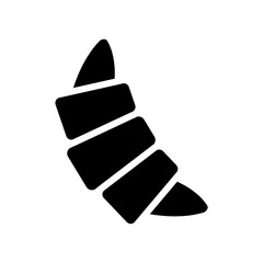 Croissant icon vector simple design