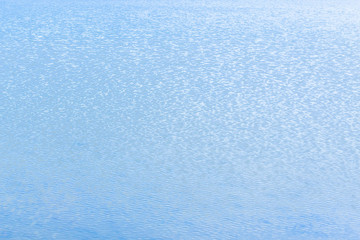 blue water, small waves on the lake background