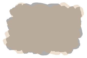 Naklejka premium Abstract brown watercolor on white background