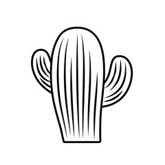 Isolated cactus plant vector design