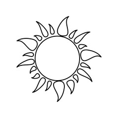 Obraz premium Isolated sun icon vector design