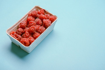 box of raspberries