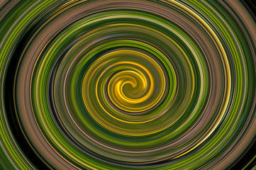 Spiral from colorful lines. Abstract painting - psychedelic pictures.