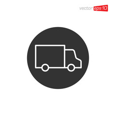 Truck Delivery Icon Design Illustration