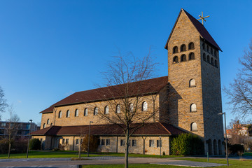 German church empty after sunday seremony