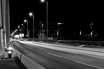 Long exposure on street of Podgorica