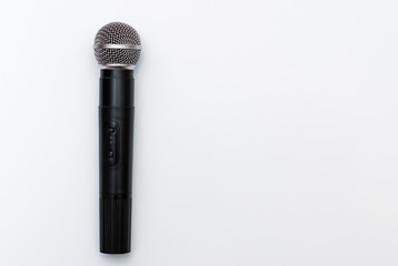 Black karaoke microphone