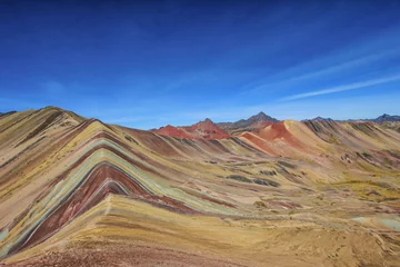 Keuken foto achterwand Vinicunca Beautiful colored Rainbow Mountain, Vinicunca, Andes, Cordillera de los Andes, Cusco region, Peru, South America