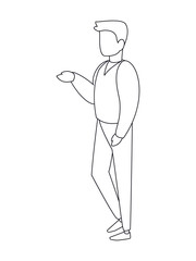 Isolated avatar man vector design