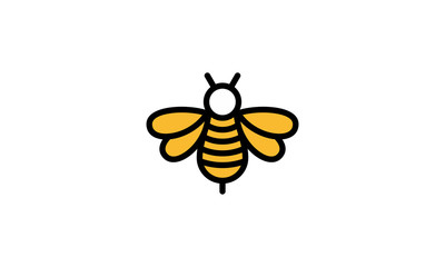 Bee logo stock image 
