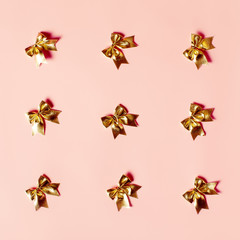 Festive present concept, flat lay