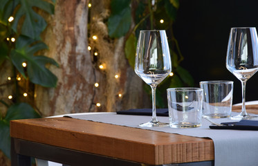 Table in restaurant