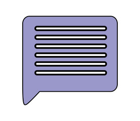 Isolated communication bubble icon vector design