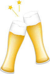 生ビール_ビール_グラス_ベクター_イラスト_ドリンク_お酒_アルコール