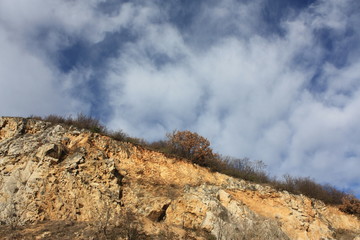 Abandoned stone quarry