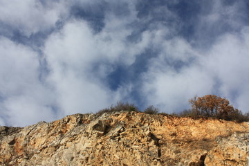 Abandoned stone quarry