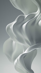 Beautiful luxury elegant backdrop with silk fabric drapery. 3d illustration, 3d rendering.