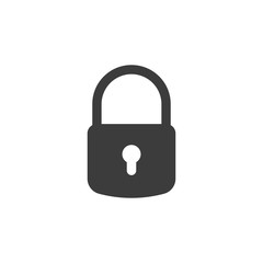 Padlock icon. Concept of secure and encryption. Vector illustration.