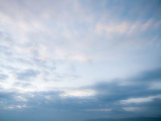 Sky and clouds on sunset