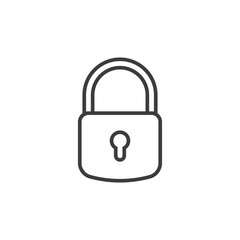 Padlock icon. Concept of secure and encryption. Vector illustration.