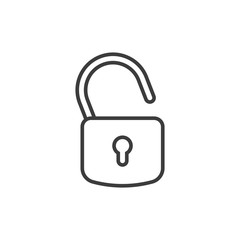 Padlock icon. Concept of secure and encryption. Vector illustration.