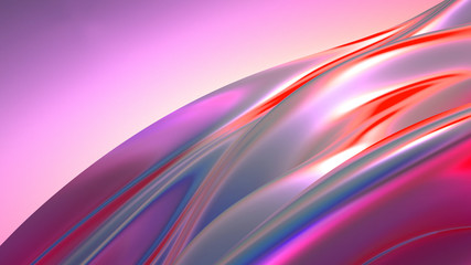 Beautiful luxury elegant backdrop with silk fabric drapery. 3d illustration, 3d rendering.