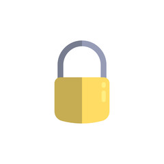 Padlock icon. Concept of secure and encryption. Vector illustration.