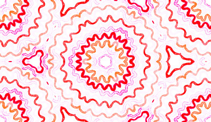 Pink red Geometric Watercolor. Delicate Seamless P