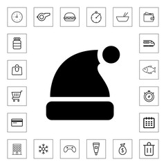 Winter hat icon for web and mobile