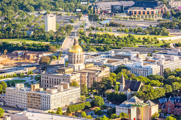 Fototapeta na wymiar Georgia State Capitol Building in Atlanta, Georgia