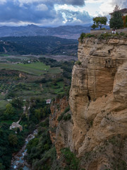 Fototapeta na wymiar Elevated view of landscape, Ronda, Malaga Province, Spain