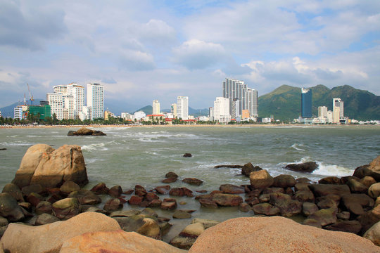 December 3, 2019-Nha Trang, Vietnam. Cape Hong Chong is a popular tourist attraction in Nha Trang in Vietnam