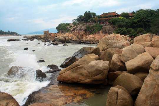 December 3, 2019-Nha Trang, Vietnam. Cape Hong Chong is a popular tourist attraction in Nha Trang in Vietnam