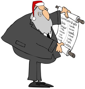 Christmas Rabbi with a Santa hat