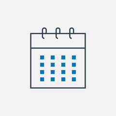 Calendar line icon. Vector design