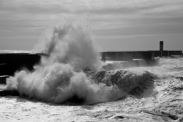 Breaking waves