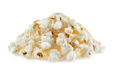 Popcorn isolated on white background
