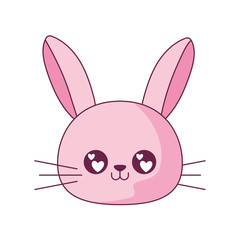Kawaii rabbit cartoon vector design