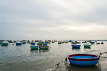 Fototapeta premium Many fishing boats in the sea