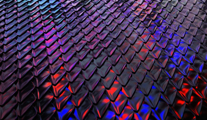Colored texture of metal plates.