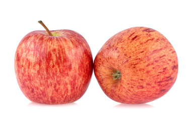 Gala apples isolate on white background