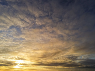 Fototapeta na wymiar Sunset blue sky abstract background.