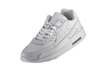 Sport shoes. White sneaker on a white background.