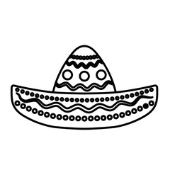 Isolated mexican hat vector design