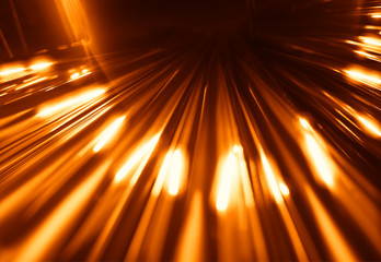 Naklejka premium Dramatic orange steel pipes industrial background