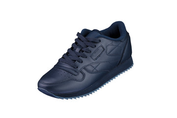 Sport shoes. Blue sneaker on a white background. Shoe.