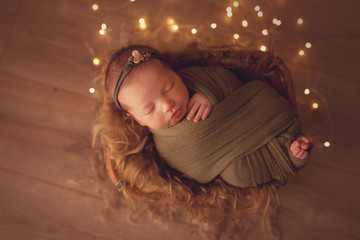 Newborn baby girl