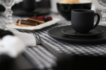 cup of coffee on table