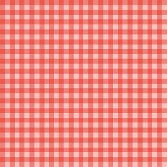 Seamless Gingham Pattern in Red and White